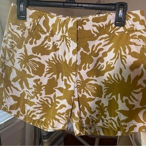 J. Crew Classic Twill Chinos City Fit 100% Cotton Shorts Size 2 Dark Yellow